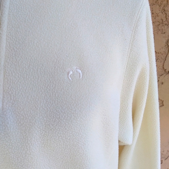 Vintage - Hang Ten Cream Fleece Zip Turtleneck - Picture 5 of 6